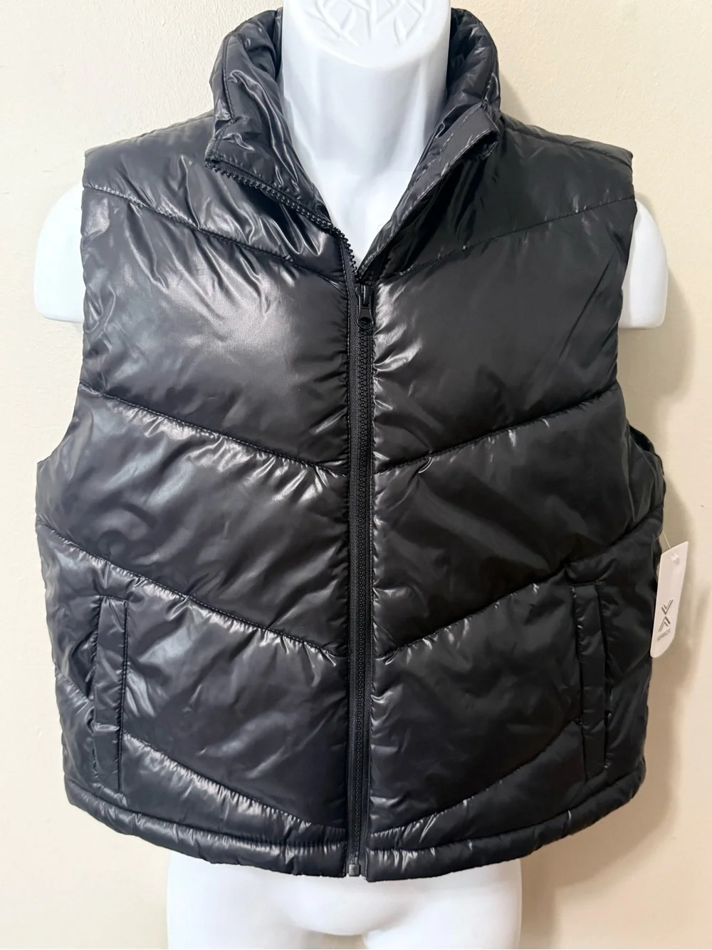 Black Puffer Vest - Classic Quilted Style